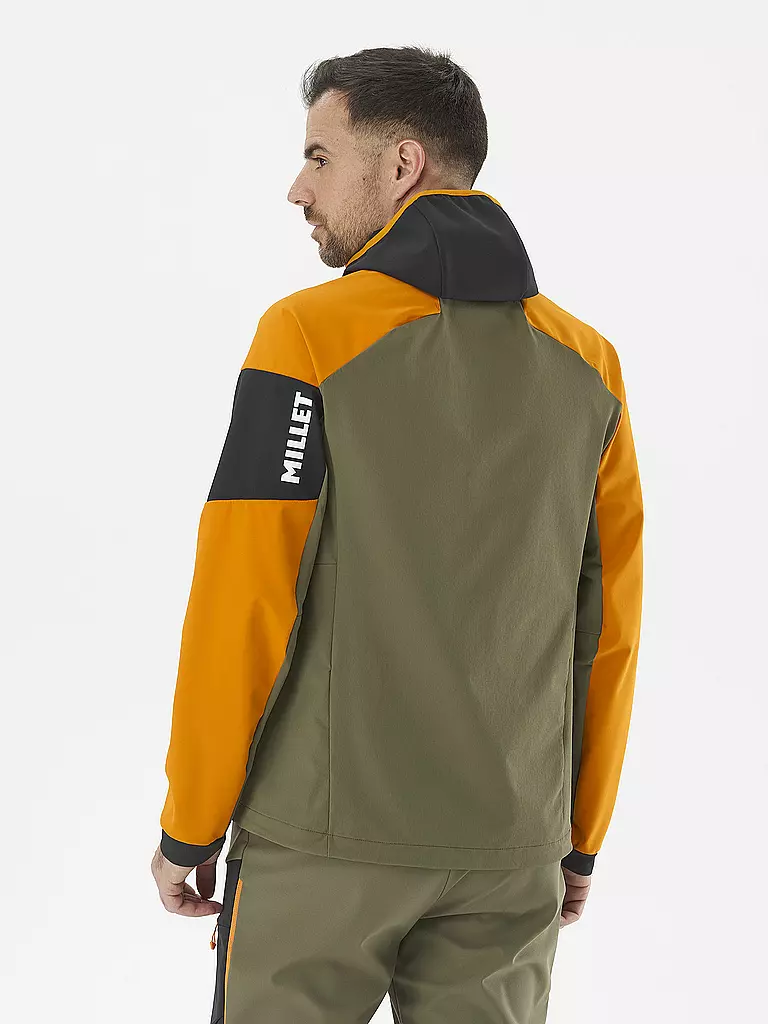 MILLET | Herren Touren Softshelljacke White Shield Hoodie | Orange