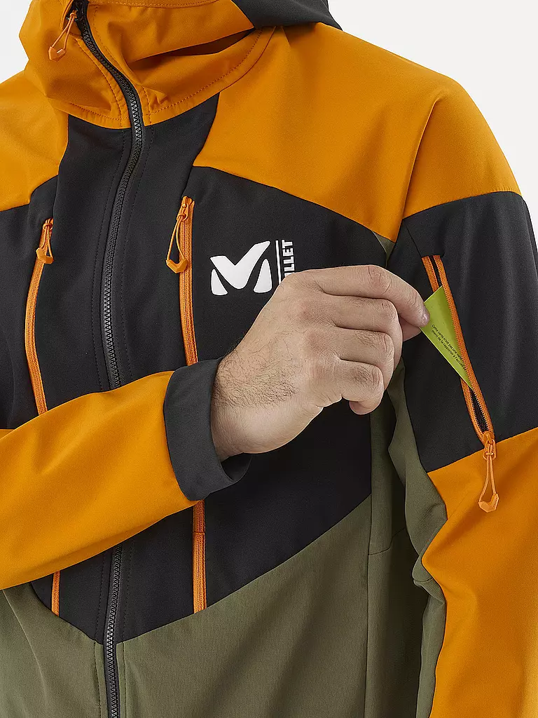 MILLET | Herren Touren Softshelljacke White Shield Hoodie | Orange