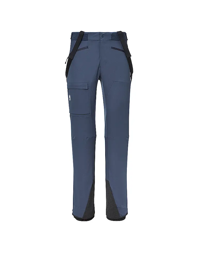 MILLET | Pantalon de randonnée softshell Kamet Shield pour homme avec bretelles | Bleu foncé