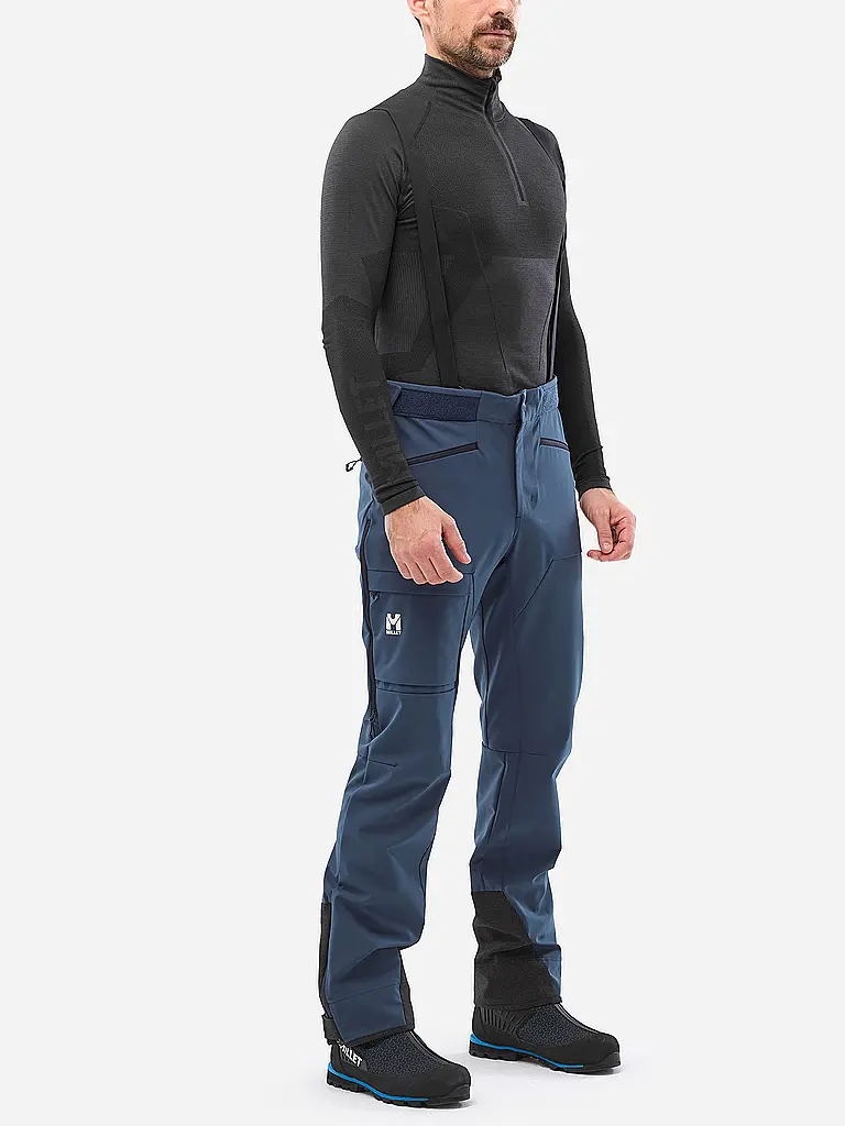 MILLET | Pantalon de randonnée softshell Kamet Shield pour homme avec bretelles |