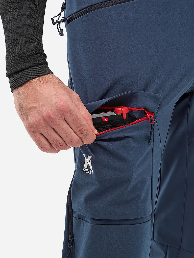 MILLET | Pantalon de randonnée softshell Kamet Shield pour homme avec bretelles |