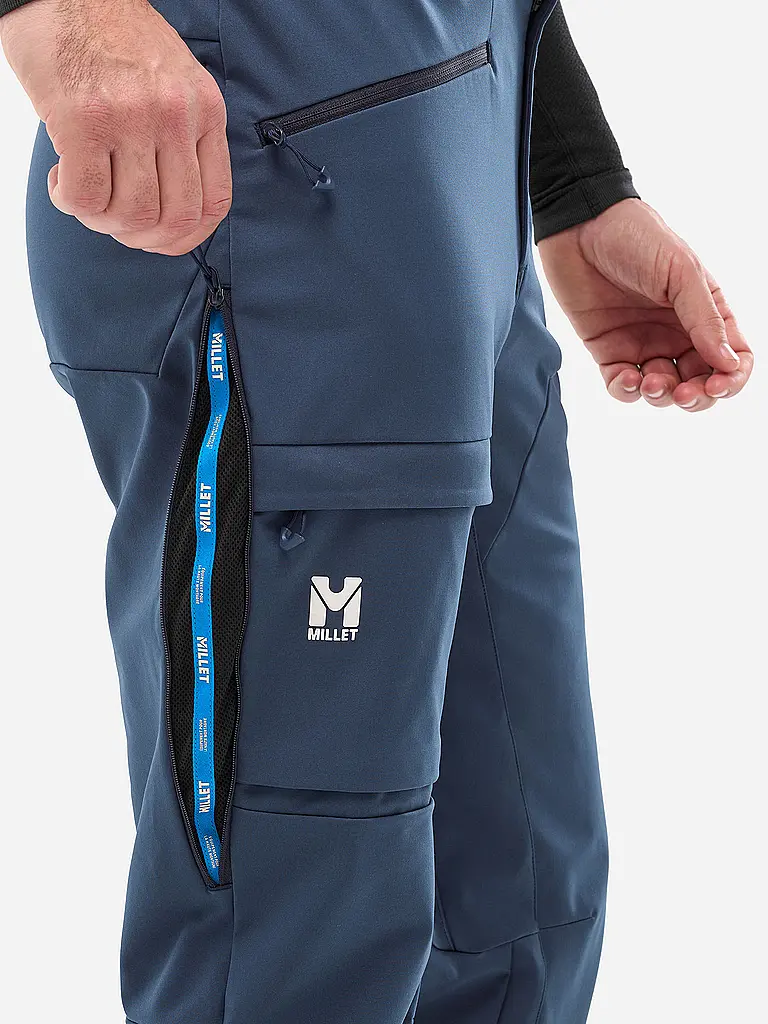 MILLET | Pantalon de randonnée softshell Kamet Shield pour homme avec bretelles |