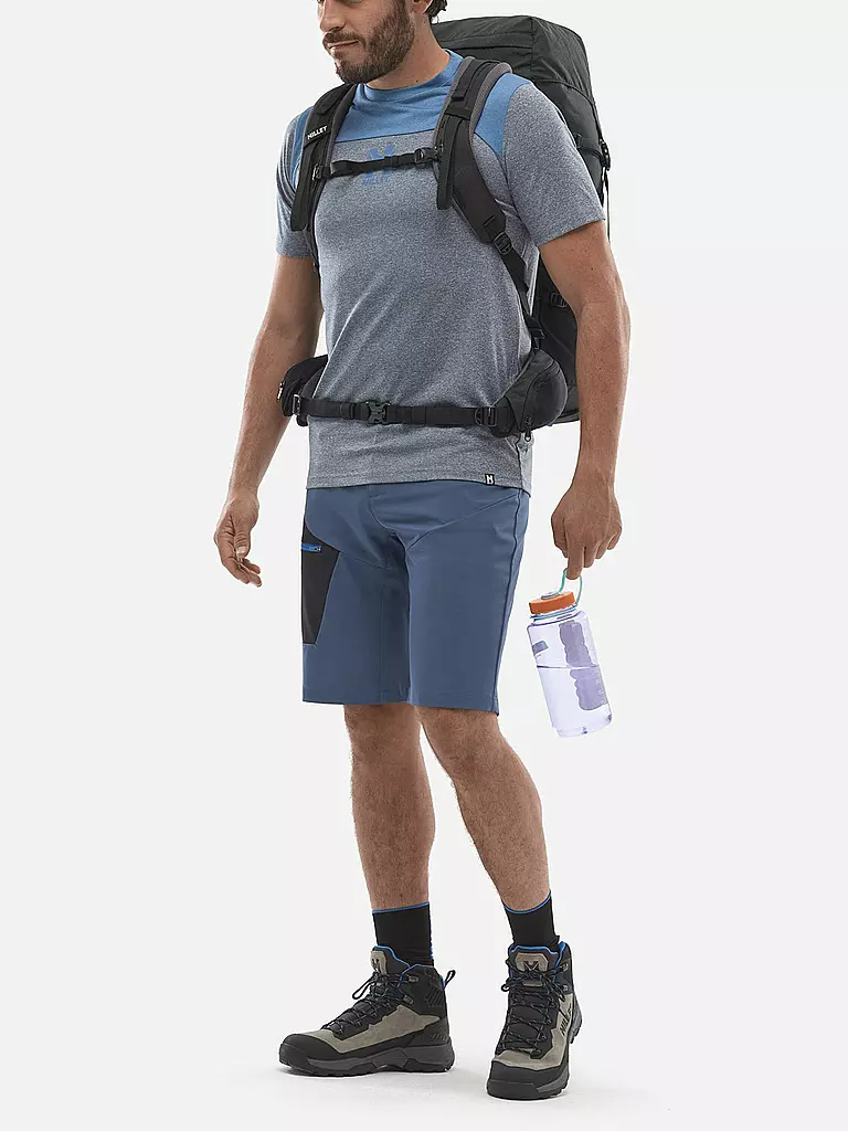 MILLET | T-shirt de sport homme Seneca Heather | Bleu foncé