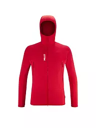 MILLET | Veste polaire homme Fusion Grid Polartec à capuche | Rouge