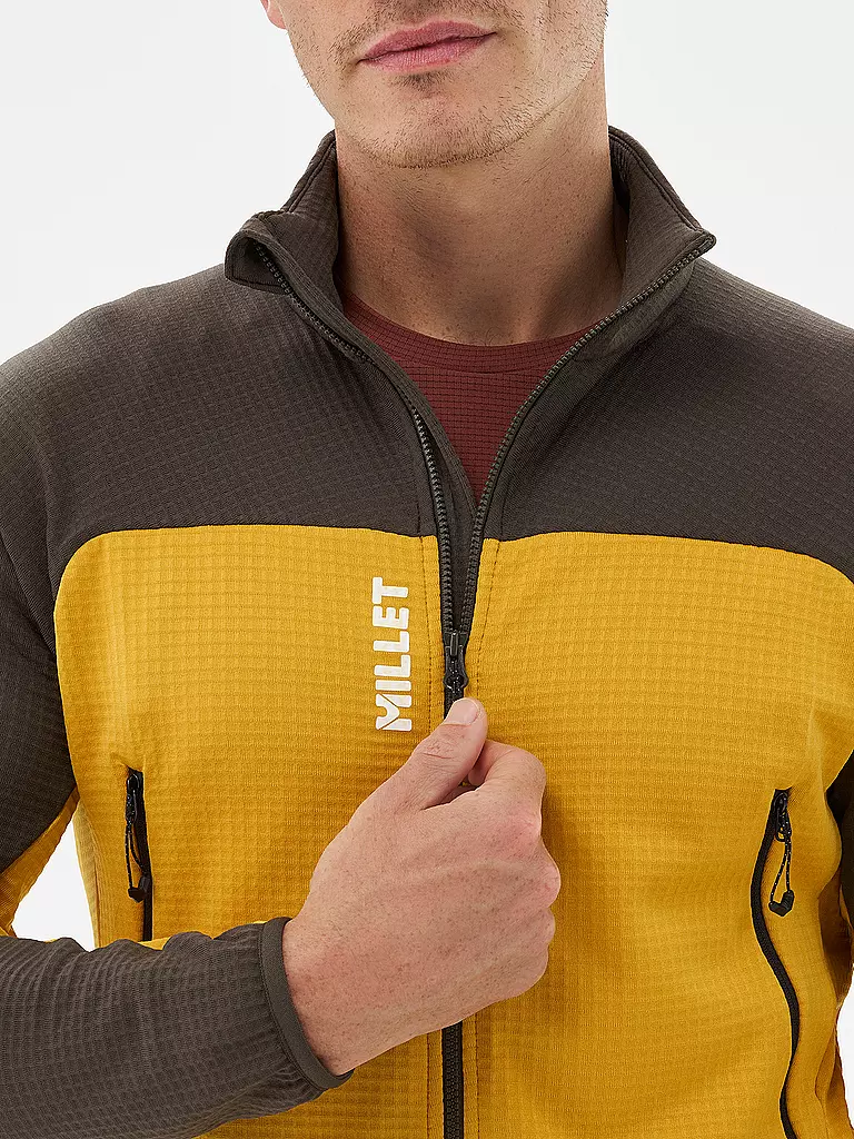 MILLET | Veste polaire homme Fusion Grid | Moutarde