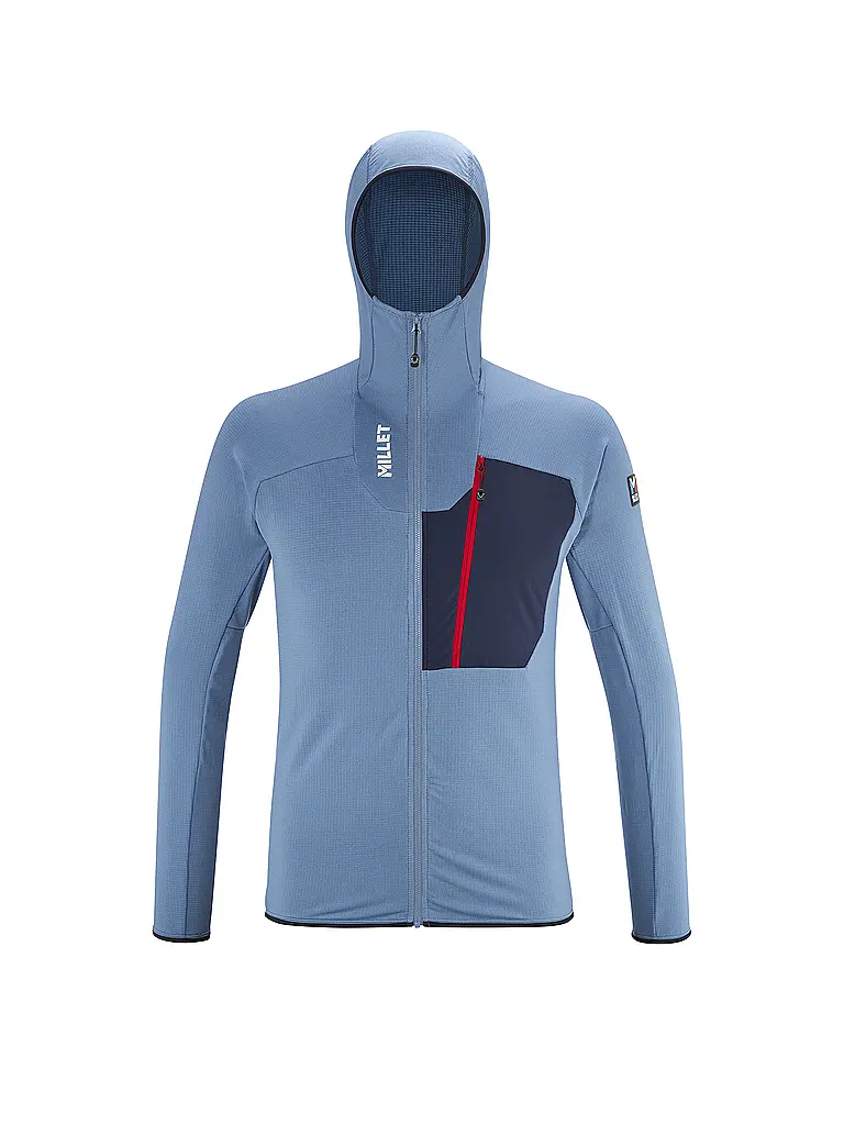 MILLET | Veste polaire homme TRILOGY ICON LIGHTGRID à capuche | Bleu clair