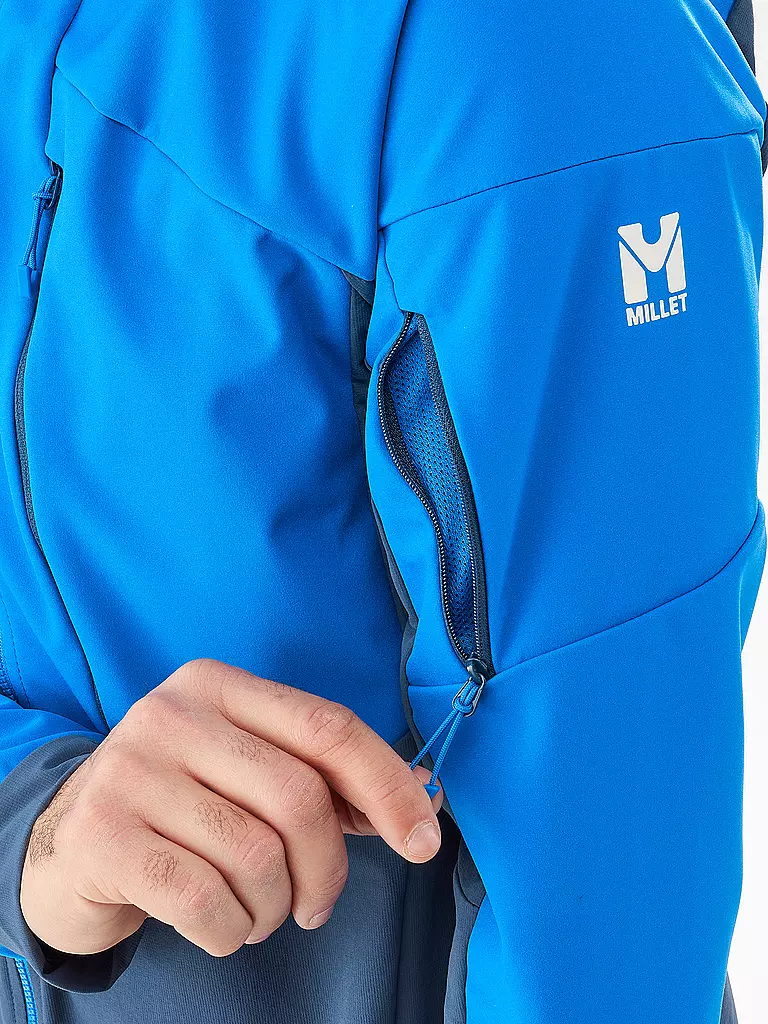 MILLET | Veste softshell de randonnée pour homme White Shield à capuche |