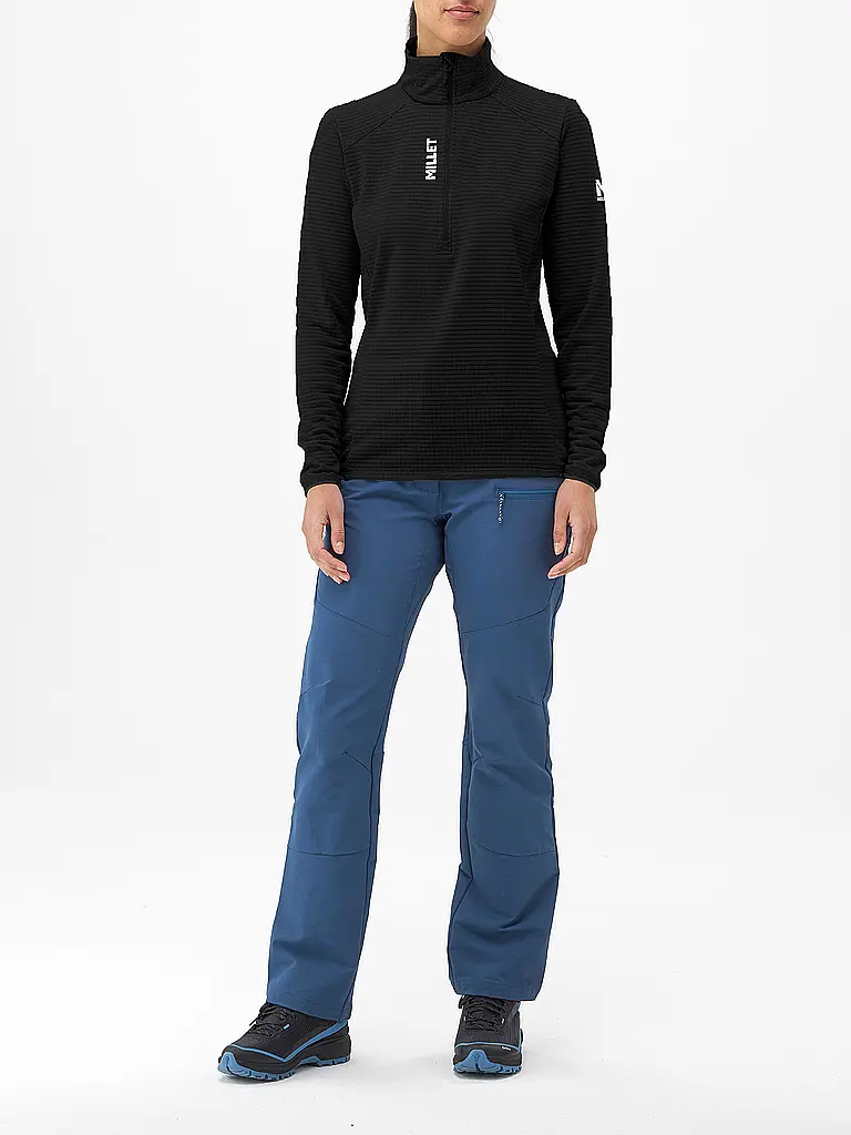 MILLET | Zipshirt de randonnée femme Intense Fleece | Noir