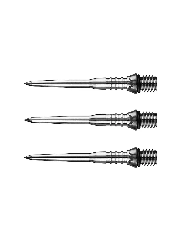 MISSION | Pointes de fléchettes Titan Pro Conversion nervurées 30 mm | Argent