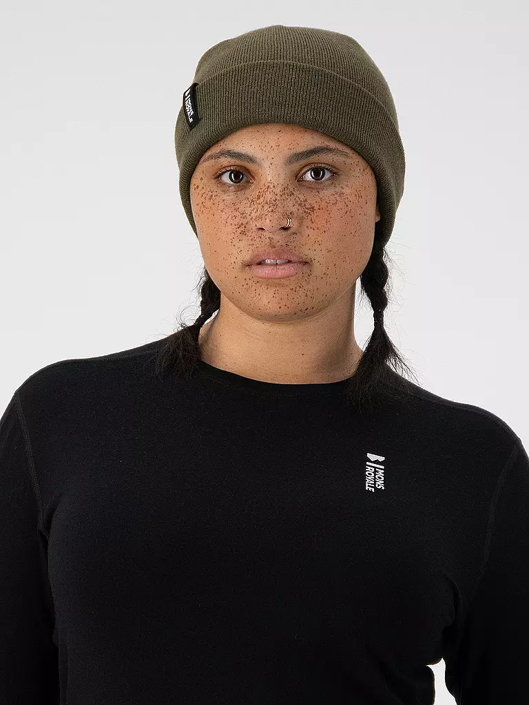 MONS ROYALE | Bonnet Mc Cloud Merino | Olive