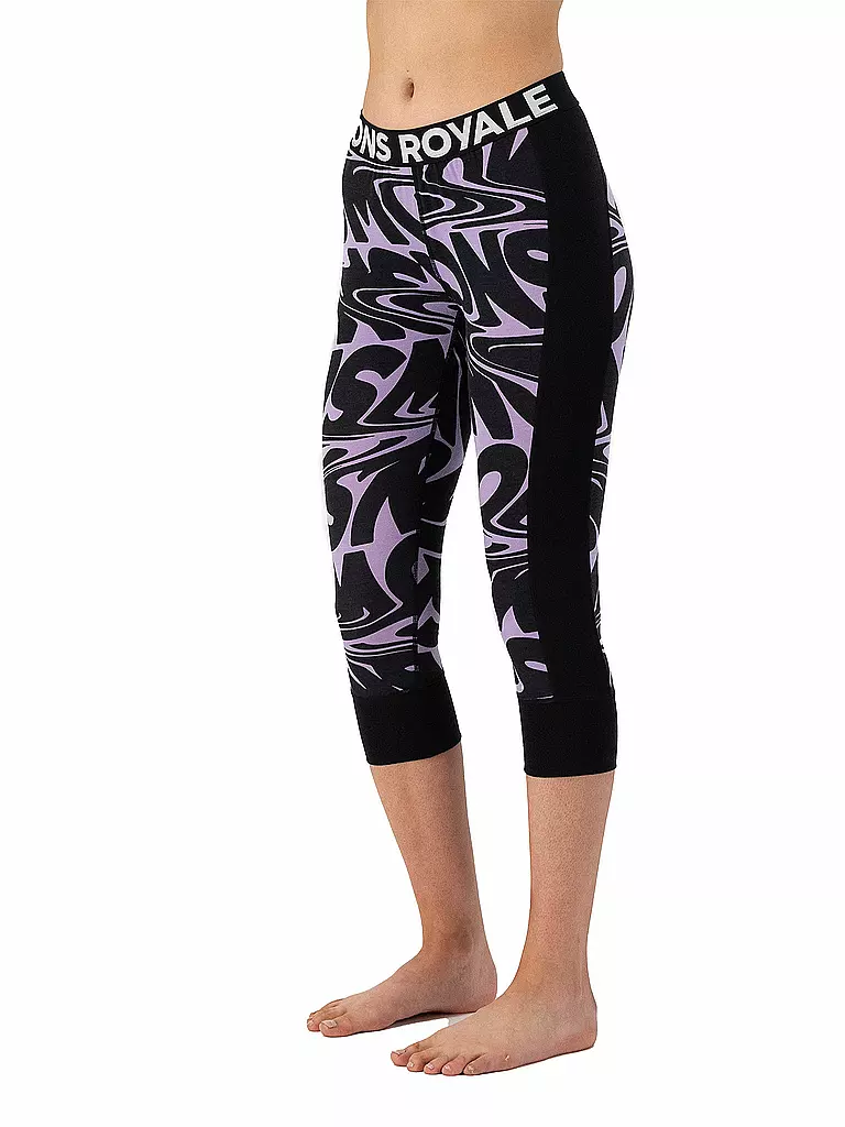 MONS ROYALE | Collant fonctionnel 3/4 Cascade Merino Flex 200 pour femme | Lilas