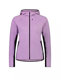 MONS ROYALE | Damen Fleecejacke Approch Merino Gridlock Hoodie | Lilas