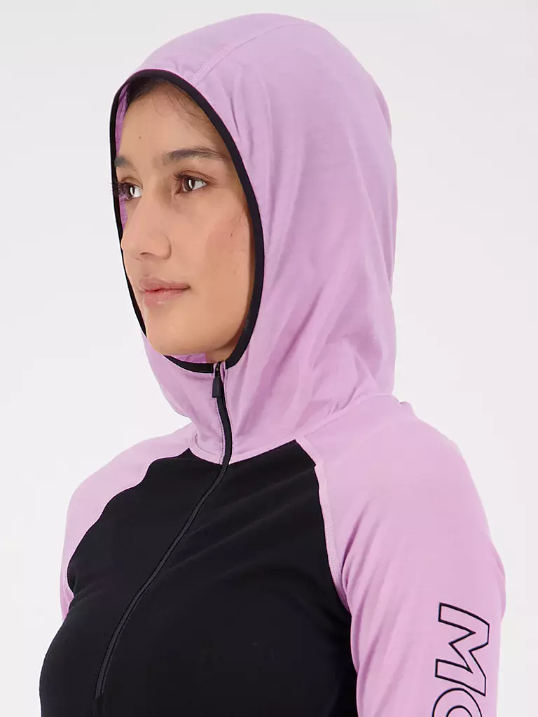 MONS ROYALE | Damen Funktionsshirt Bella Tech mit Zip | Lilas