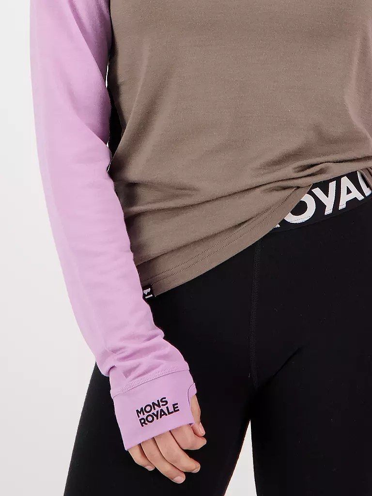 MONS ROYALE | Damen Funktionsshirt Yotei BF Tech LS | Olive