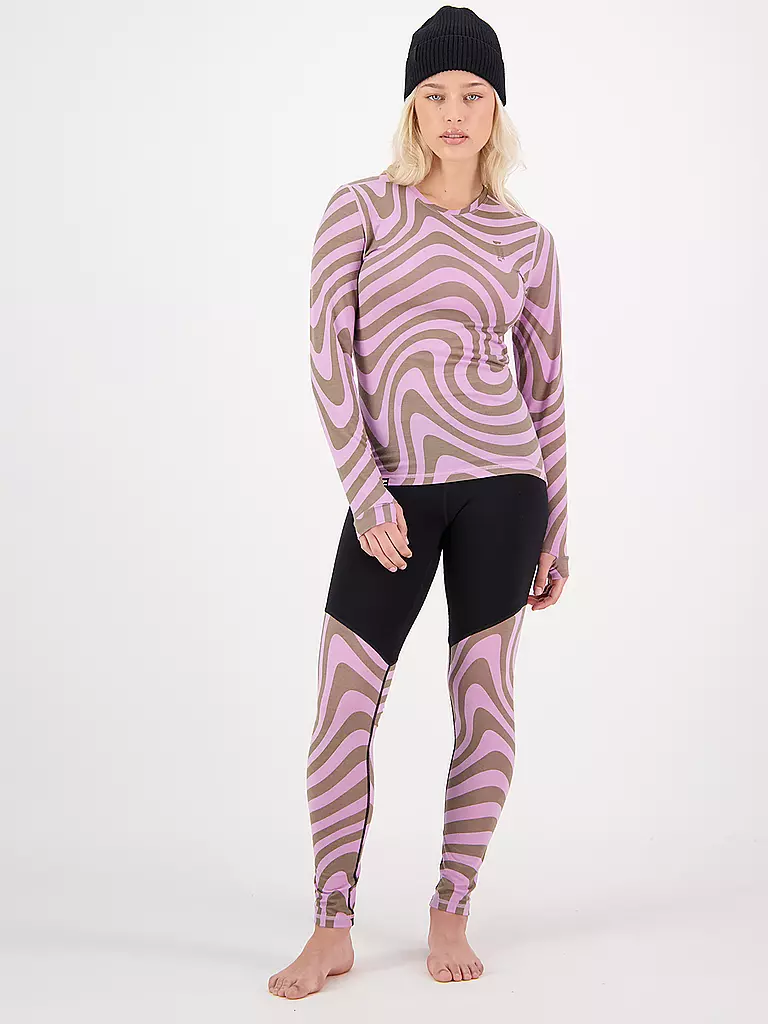 MONS ROYALE | Damen Funktionstight Cascade Merino Flex 200 | Noir