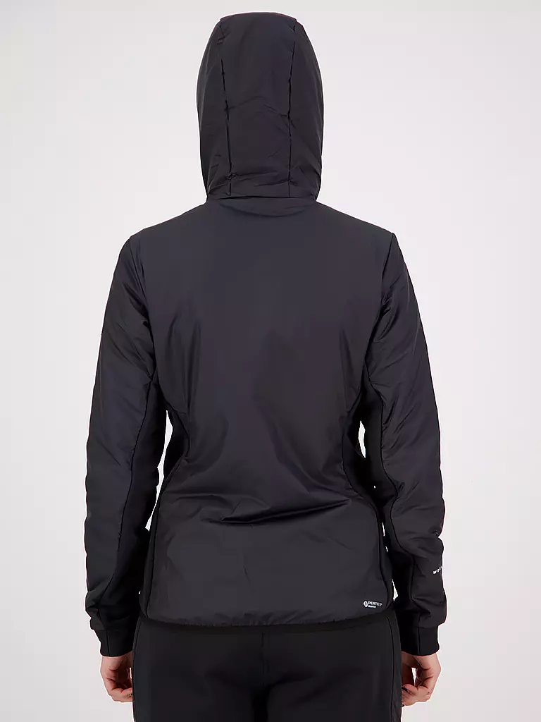 MONS ROYALE | Damen Isojacke Arete Wool Hoodie | Noir