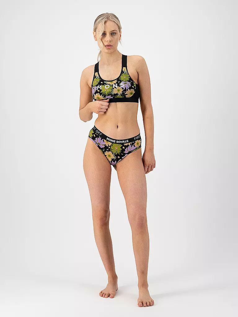 MONS ROYALE | Damen Sport-BH Stella X-Back Low Support | Olive
