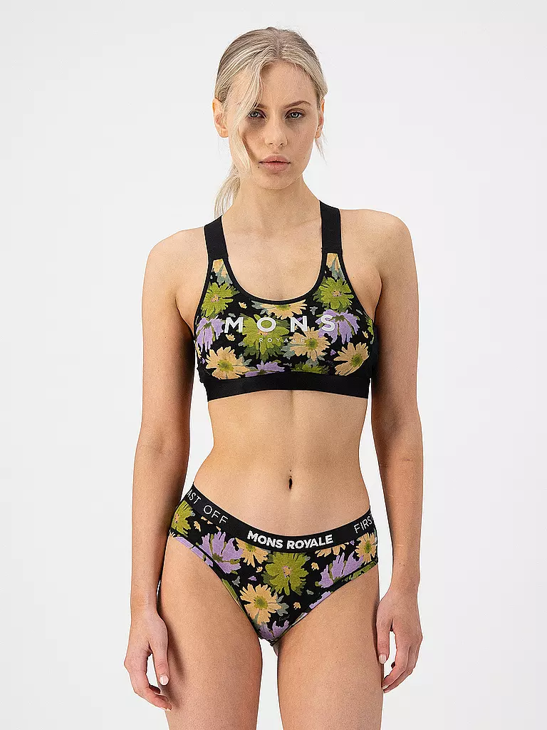 MONS ROYALE | Damen Sport-BH Stella X-Back Low Support | Olive