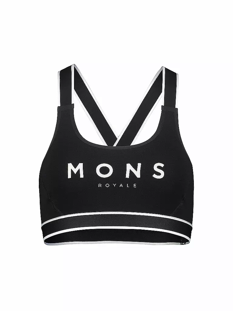 MONS ROYALE | Damen Sport-BH Stella-X Low Support | Noir