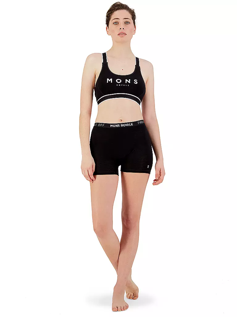 MONS ROYALE | Damen Sport-BH Stella-X Low Support | Noir