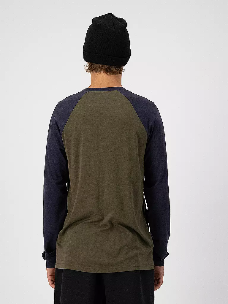 MONS ROYALE | Herren Funktionsshirt Icon Raglan | Olive