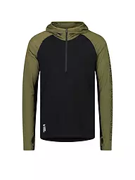 MONS ROYALE | Herren Zipshirt Temple Tech Hoodie | Olive