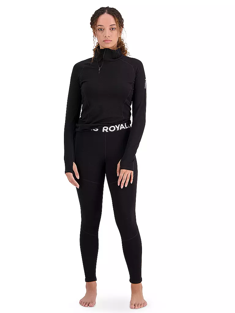 MONS ROYALE | Sous-pull zippé Olympus pour femme | Noir