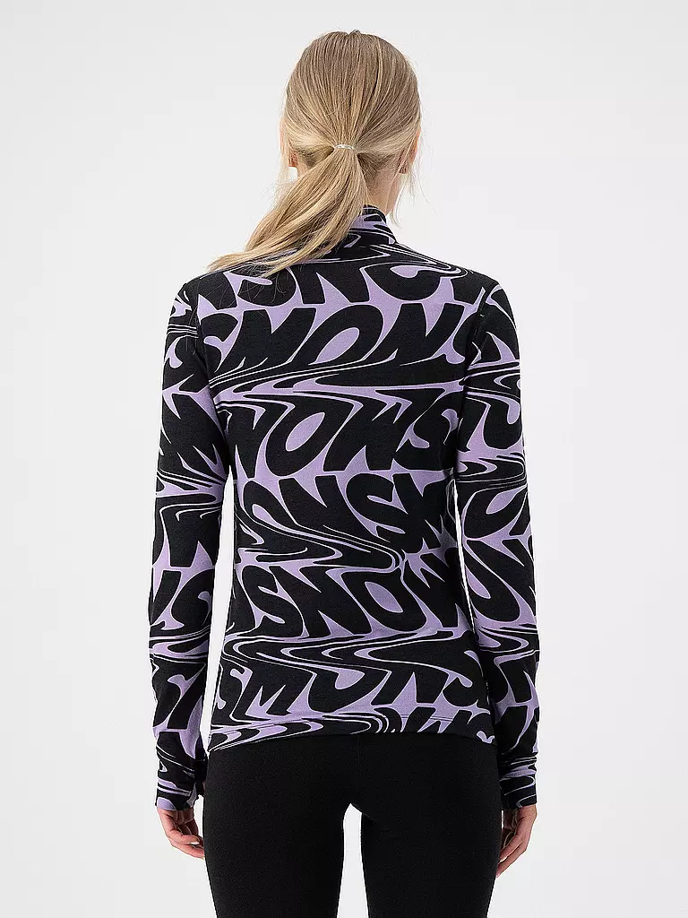 MONS ROYALE | T-shirt de sport femme Cascade Flex 200 à col montant | Lilas