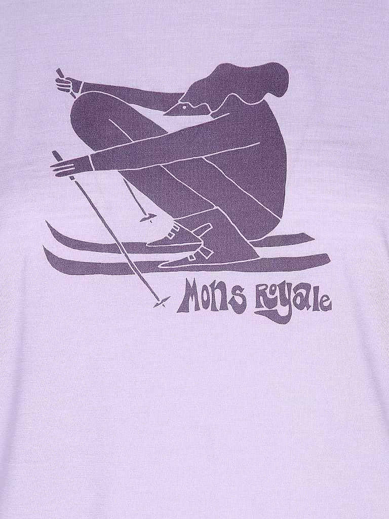 MONS ROYALE | T-shirt de sport Icon Relaxed pour femmes | Lilas