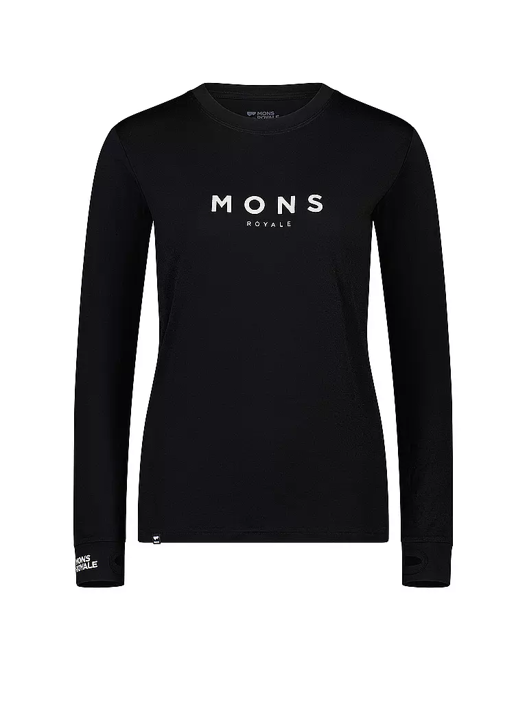 MONS ROYALE | T-shirt de sport pour femmes Yotei Classics | Noir