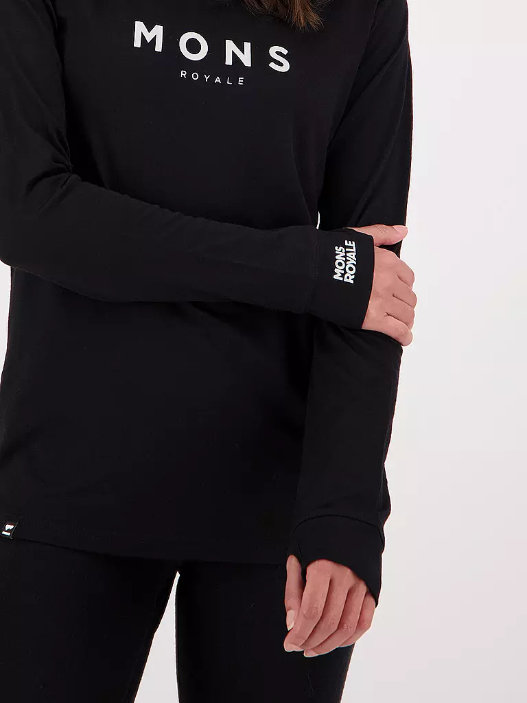 MONS ROYALE | T-shirt de sport pour femmes Yotei Classics | Noir