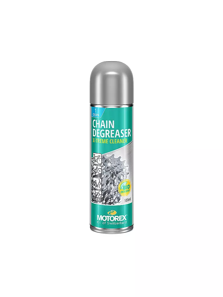 MOTOREX | Nettoyant en spray dégraissant pour chaîne de vélo 500 ml | Transparent