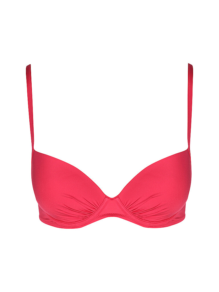 Haut de bikini à coque basiques rouge 36