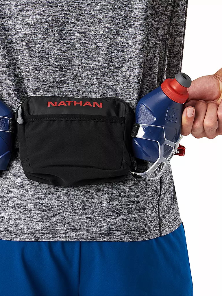 NATHAN | Ceinture d'hydratation Trail Mix Plus 2 600 ml | Noir