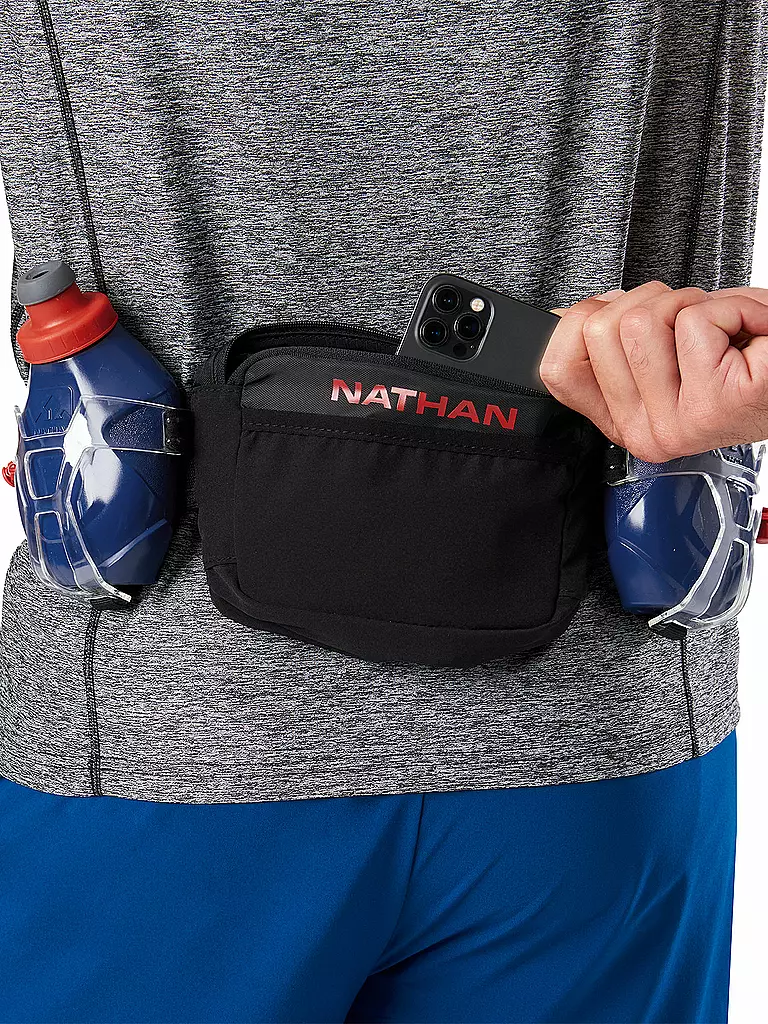 NATHAN | Ceinture d'hydratation Trail Mix Plus 2 600 ml | Noir