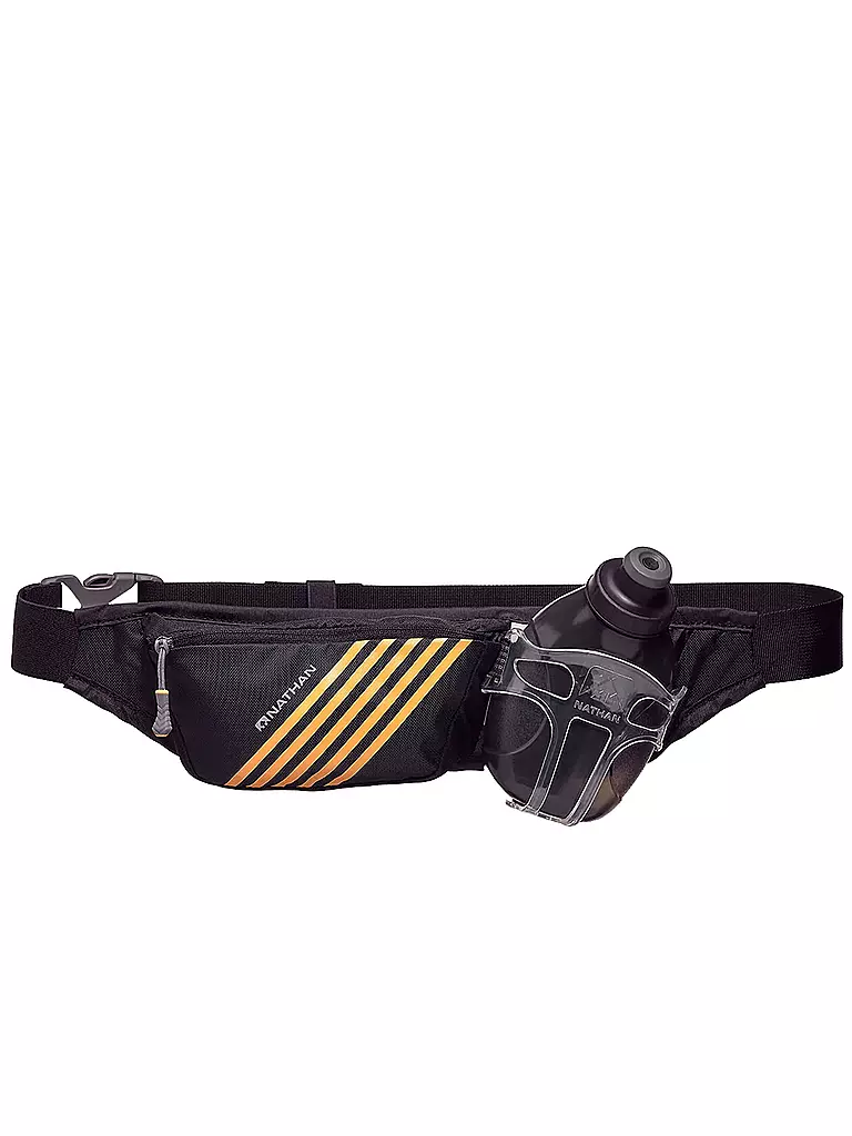 NATHAN | Ceinture de course Swift Plus 10 avec bouteille de 300 ml | Noir
