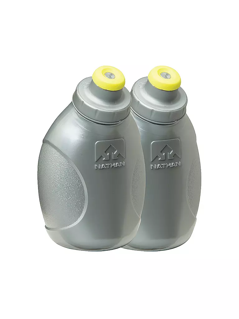 NATHAN | Lot de 2 gourdes avec bouchon push-pull | Gris
