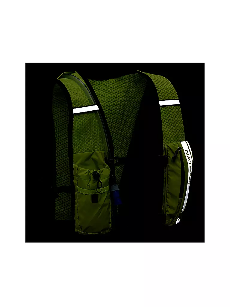 NATHAN | Sac d'hydratation Hypernight QuickStart 2.0 4L avec poche à eau de 1,5L | Jaune