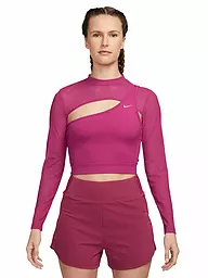 NIKE | Damen Fitnessshirt Pro | Rose vif