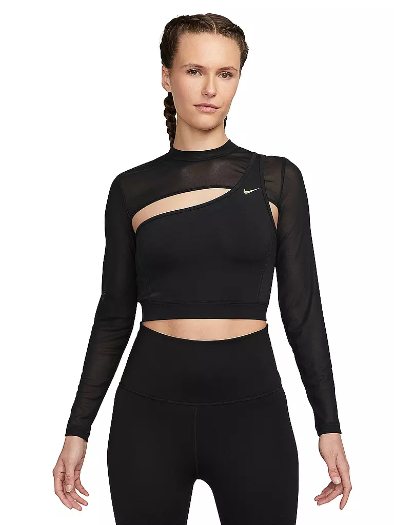 NIKE | Damen Fitnessshirt Pro | Noir
