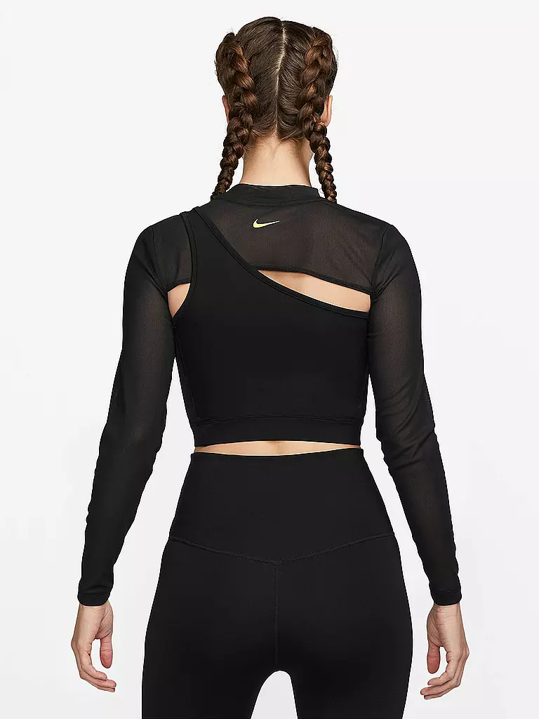 NIKE | Damen Fitnessshirt Pro | Noir