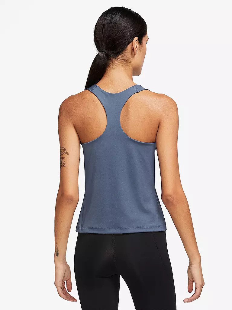 NIKE | Damen Fitnesstank Swoosh  | Bleu