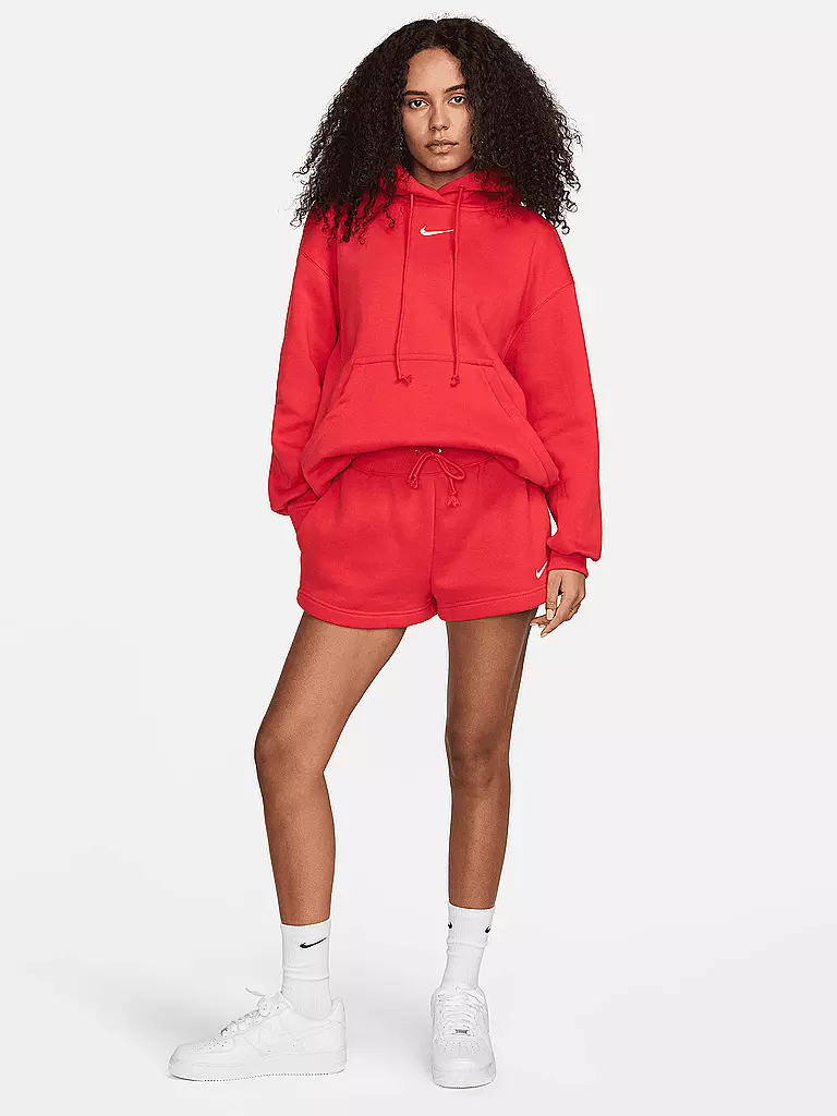 NIKE | Damen Hoodie NSW Phnx FLC | Rouge