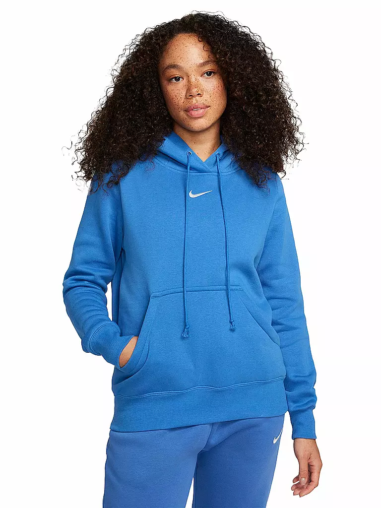 NIKE | Damen Hoodie Sportswear Phoenix Fleece | Bleu