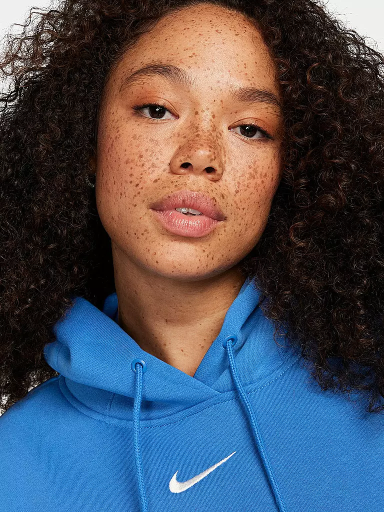 NIKE | Damen Hoodie Sportswear Phoenix Fleece | Bleu