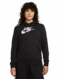 NIKE | Damen Kapuzenpullover Sportswear Club Fleece | Noir