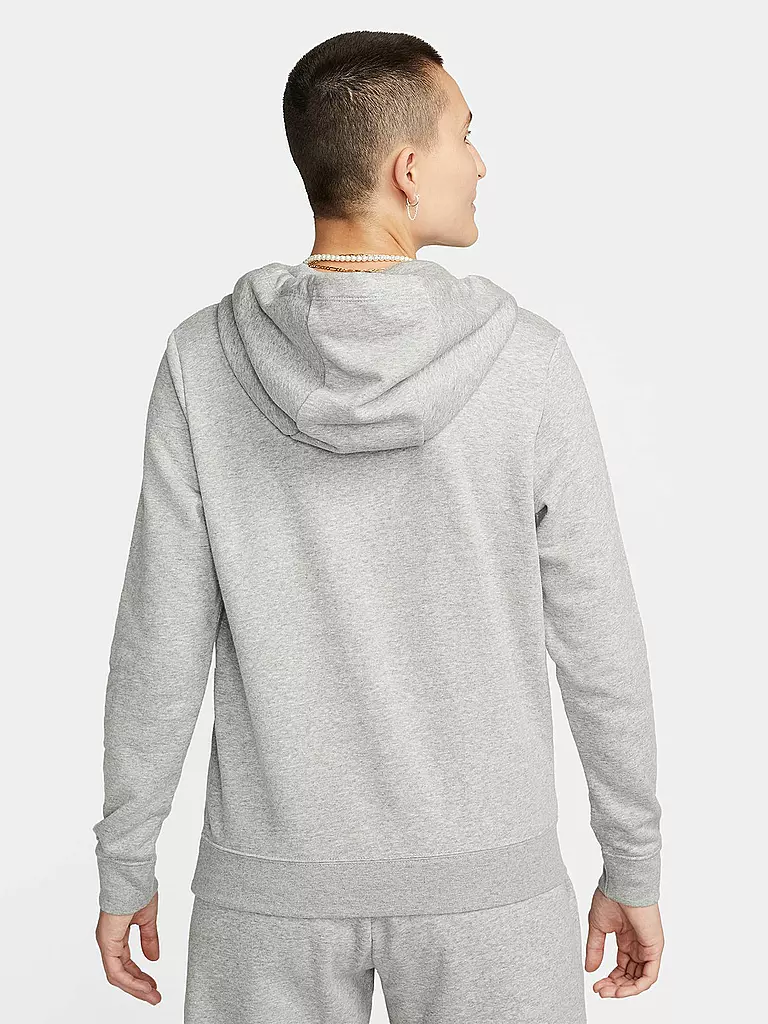 NIKE | Damen Kapuzenpullover Sportswear Club Fleece | Gris