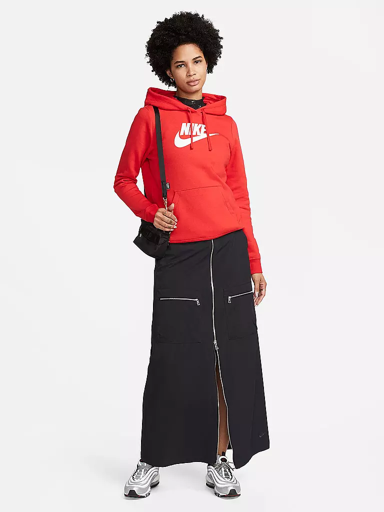 NIKE | Damen Kapuzenpullover Sportswear Club Fleece | Rouge