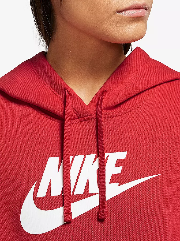 NIKE | Damen Kapuzenpullover Sportswear Club Fleece | Rouge