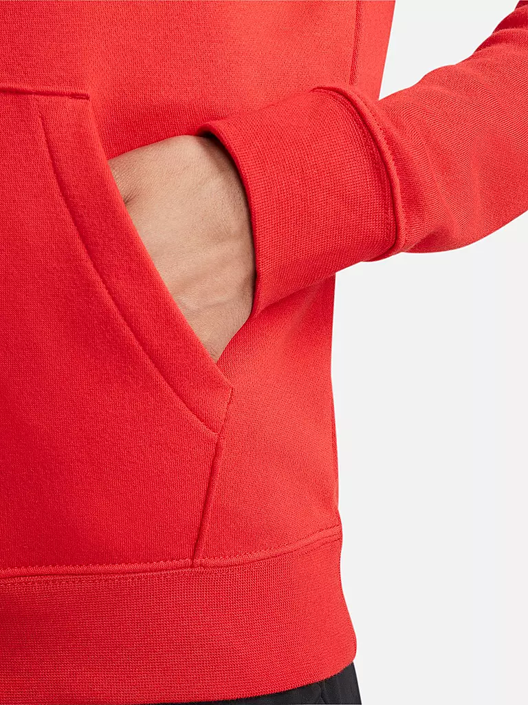 NIKE | Damen Kapuzenpullover Sportswear Club Fleece | Rouge